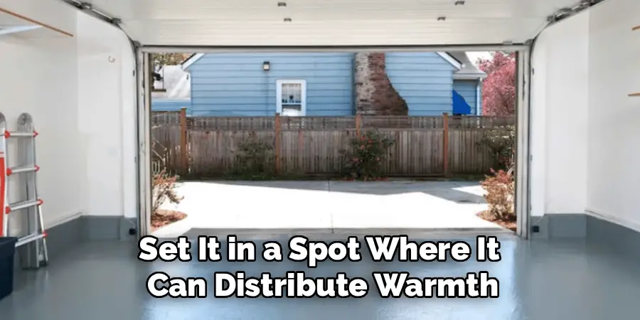 Set It in a Spot Where It 
Can Distribute Warmth